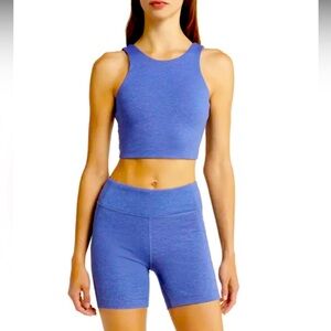 Outdoor Voices Venus Crop Top Bra Large Midnight